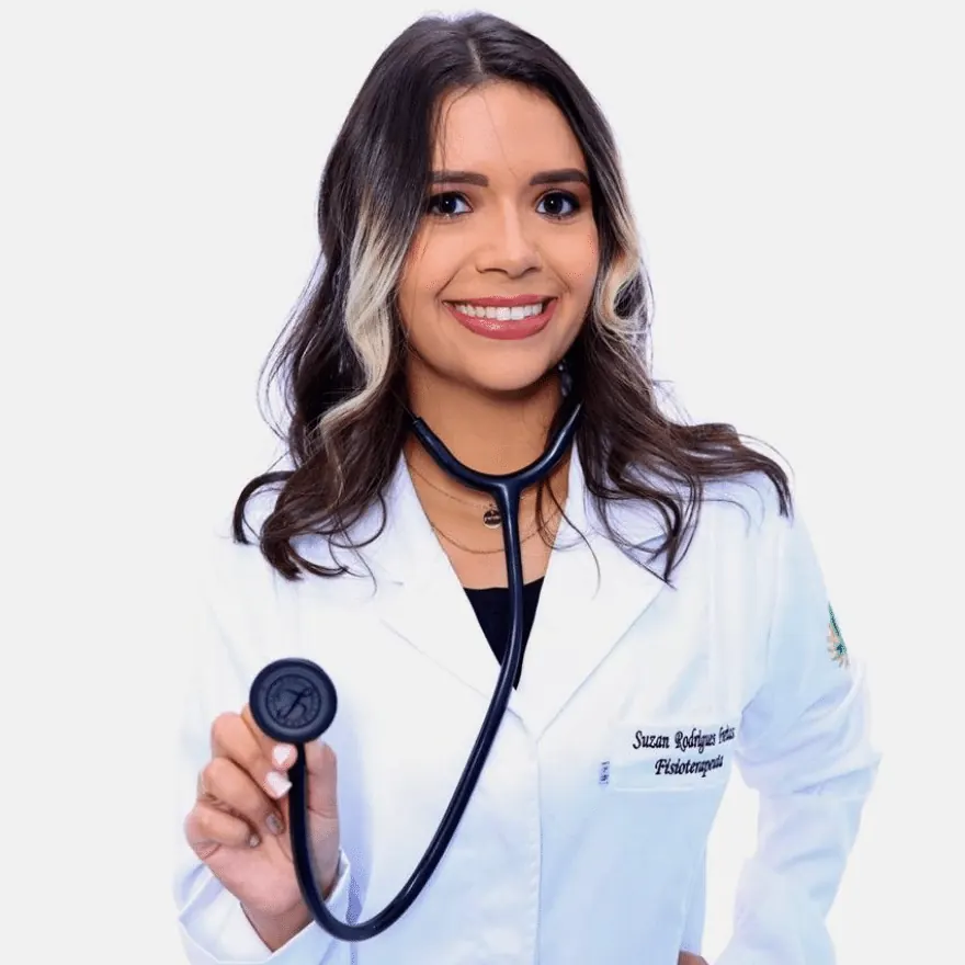 Retrato da fisioterapeuta Suzan Rodrigues Freitas